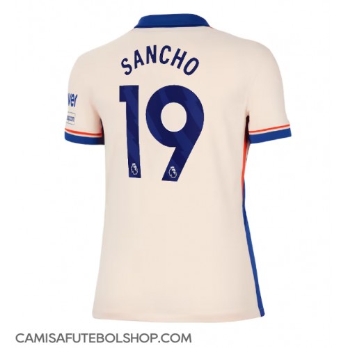 Camisa de time de futebol Chelsea Jadon Sancho #19 Replicas 2º Equipamento Feminina 2024-25 Manga Curta